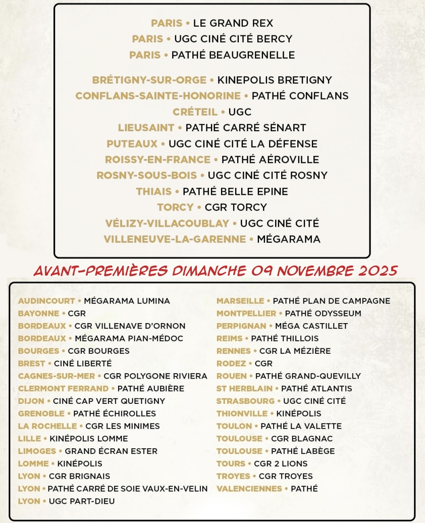 avant-premières