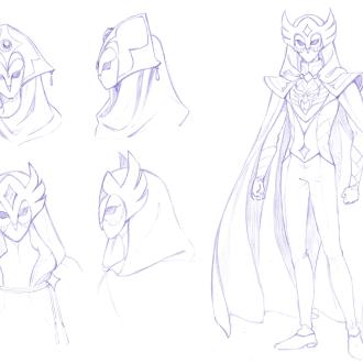 disciple magicien blanc croquis