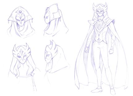 disciple magicien blanc croquis